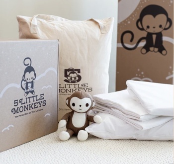 5 Little Monkeys 9" Advanced Hybrid Mattress + Bedding Bundle