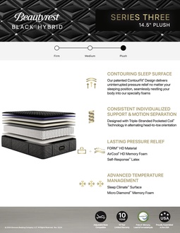 Beautyrest Black Hybrid Series 3 Plush
