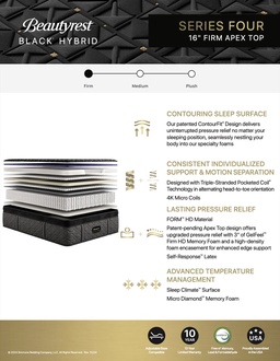 Beautyrest Black Hybrid Series 4 Firm Apex Top