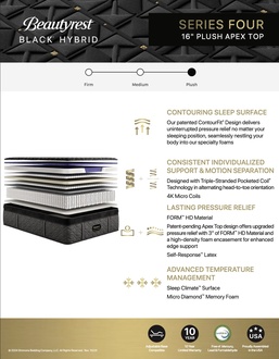 Beautyrest Black Hybrid Series 4 Plush Apex Top