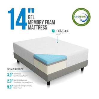 Lucid 14" Gel Memory Foam