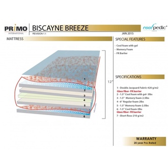 Primo Cool Pedic Biscayne Breeze