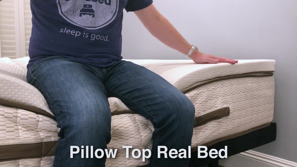 Real Bed with Topper Edge Sit