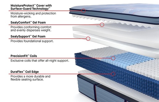 Sealy Posturepedic Plus Spring Paterson II Euro Pillow Top