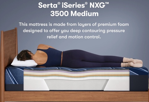 Serta iSeries NXG Foam Level 2 4500 Ultra Plush