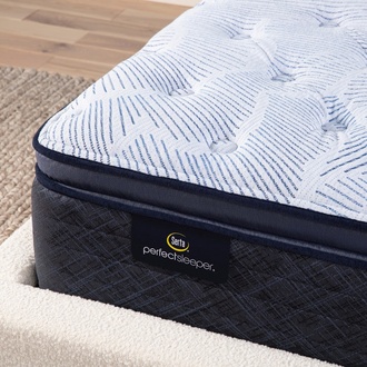 Serta Perfect Sleeper Blue Lagoon Nights Plush Pillow Top