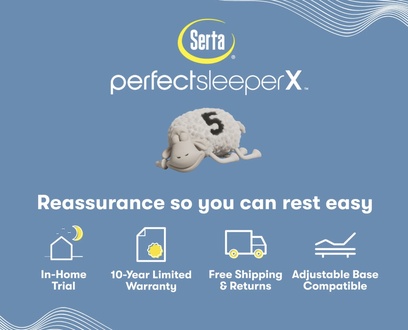 Serta Perfect Sleeper X Quilted Hybrid Level 1